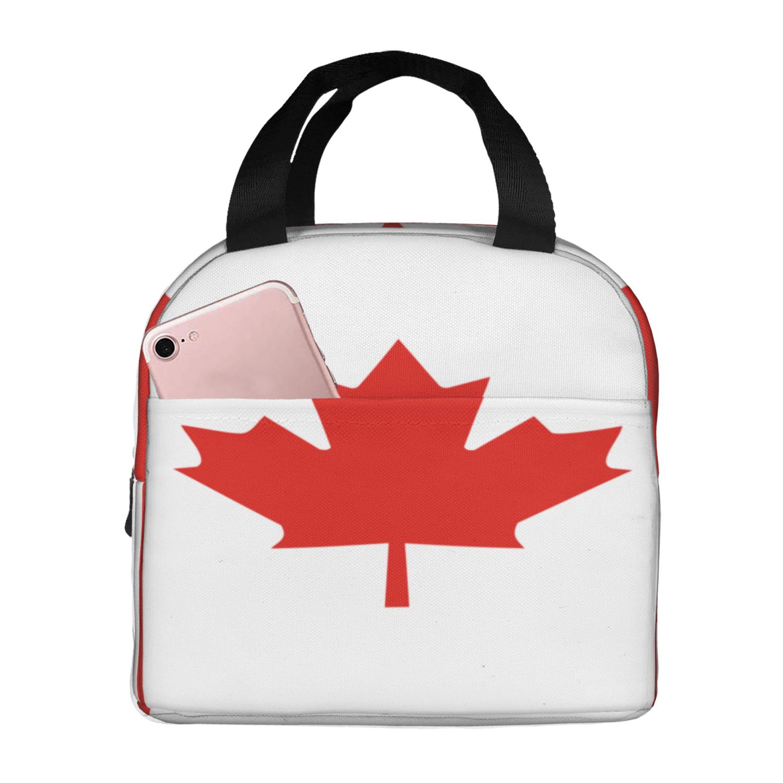 Women Bags In Canada - Kanada bayrağı desenli öğle yemeği çantası