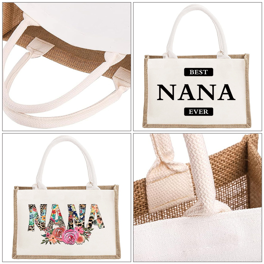 Women Bags Jute - Vintage Jüt Çanta Yeniden Kullanılabilir Çuval