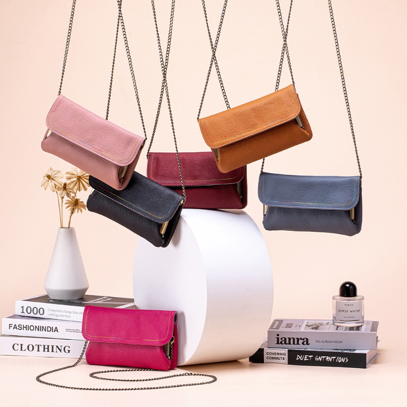 Flap Bag Envelope - Kadınlar için Hakiki Deri Flap Çanta