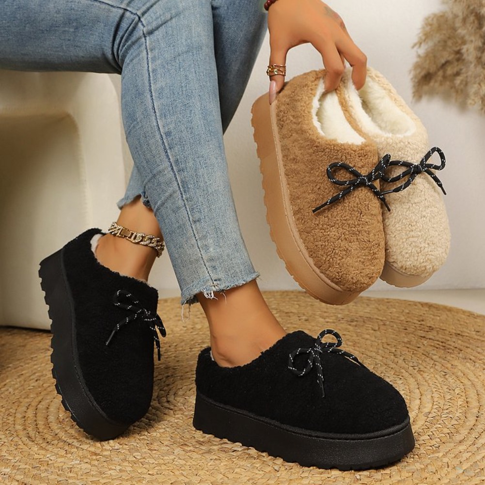 Women Bags And Shoes - 2026 Kışlık Sıcak Peluş Kadın Pamuklu